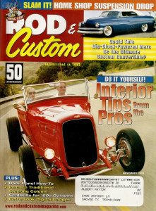 ROD & CUSTOM 2003 NOV - SHEETMETAL DOOR PANELS MADE, JAMCO SUSPENSION/FORD